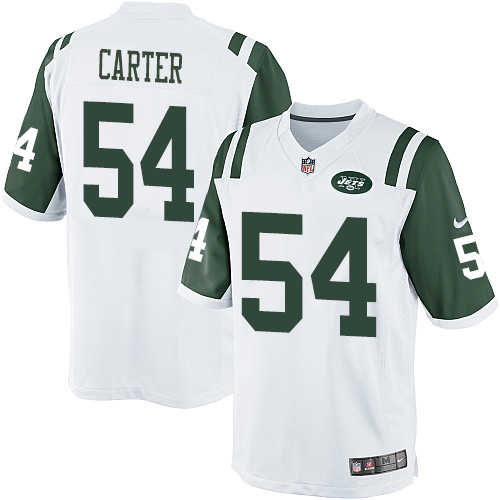 Youth Elite Bruce Carter Nike Jersey White Road - #54 NFL New York Jets